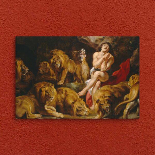 paintings of daniel from holy the bible with lions