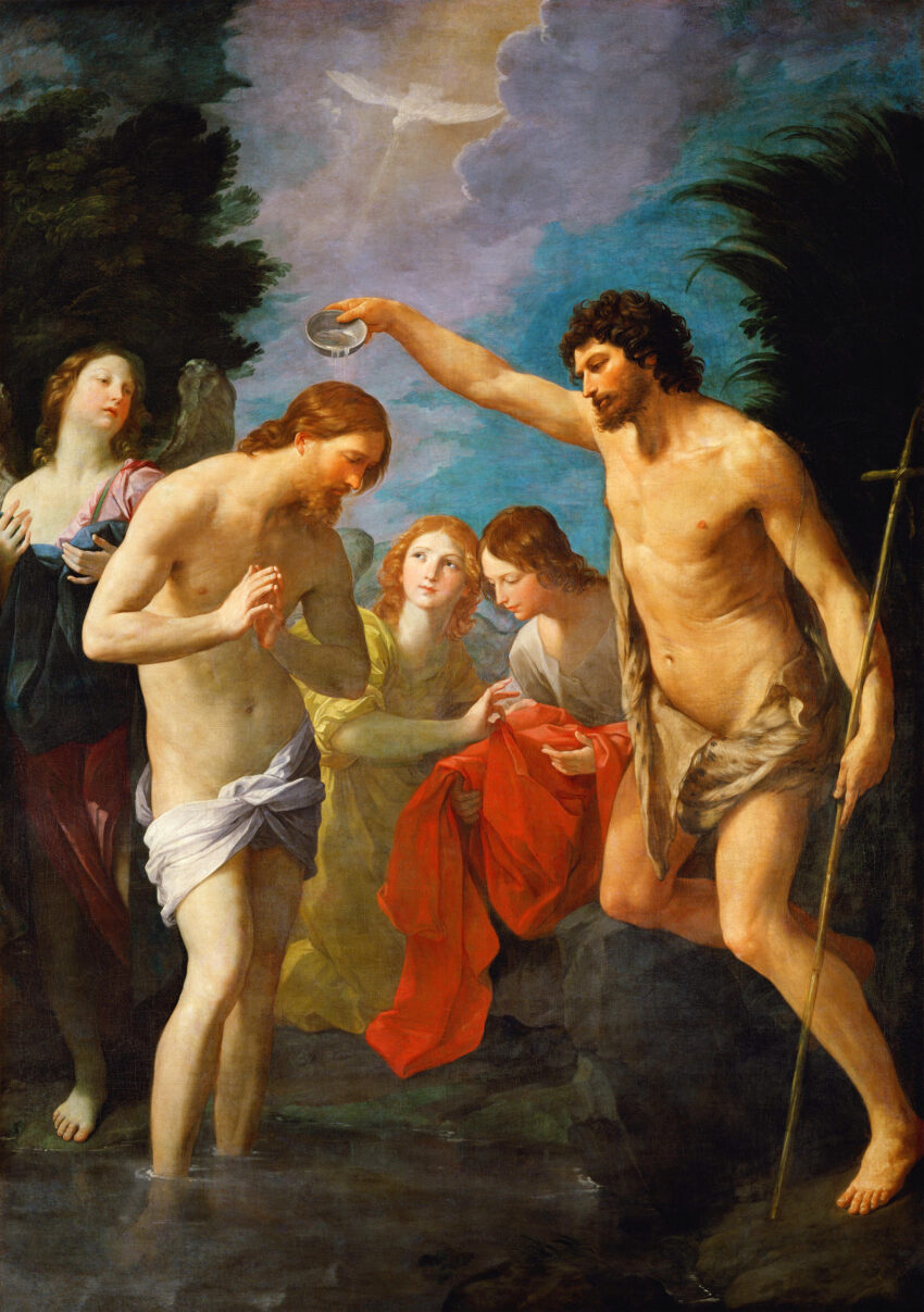 Painting of Jesus Christ and John the Baptist