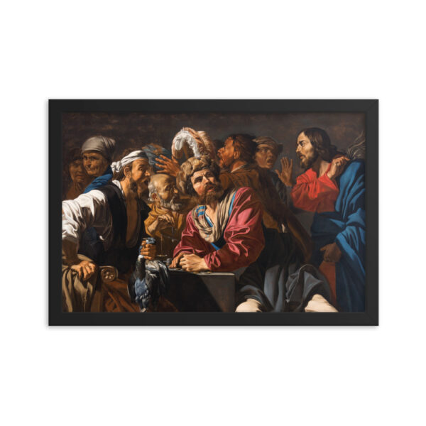 High-quality canvas reprint of a well-known Christian artwork.